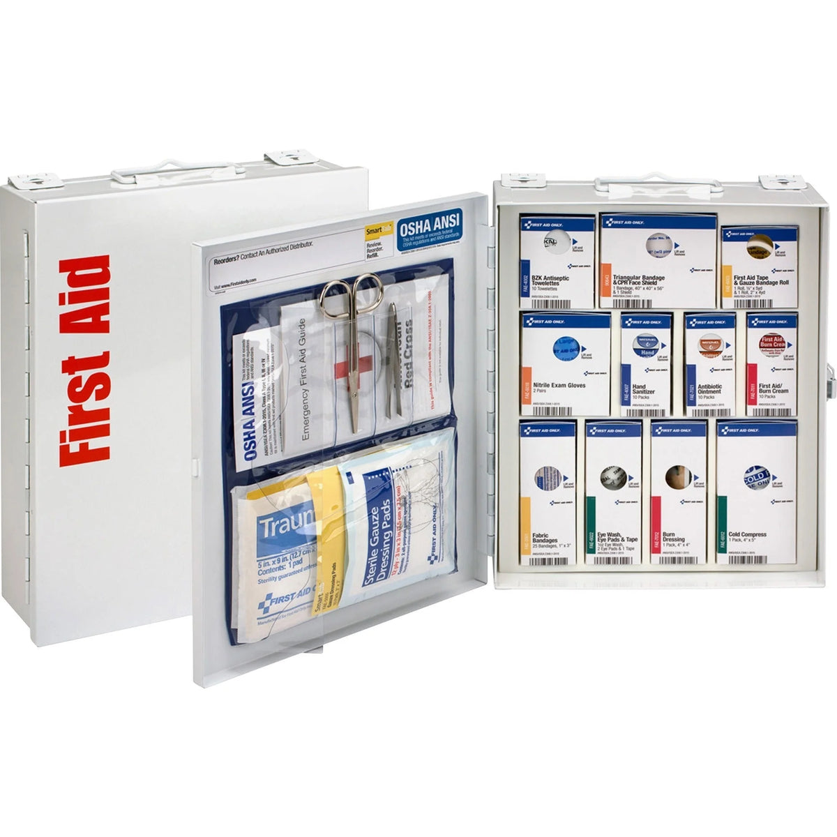 First Aid Only Class A SC Cabinet - Wall-Mountable Steel - Kits