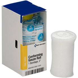 First Aid Only Conforming Gauze Roll - 2’’ x 12 ft - White - 1 Box - Bandages & Wraps