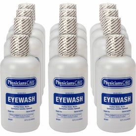 First Aid Only Eyewash Solution - 1 Quart - Eye Irrigation - 12/Carton