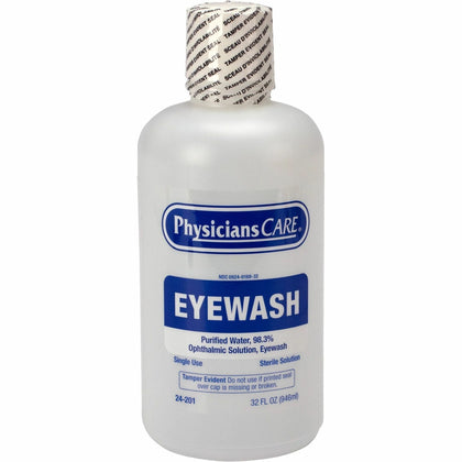 First Aid Only Eyewash Solution - 1 Quart - Soothes Burning & Irritated Eyes