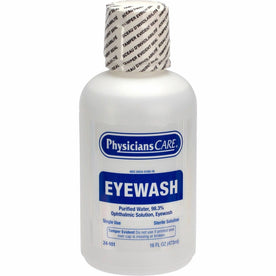First Aid Only Eyewash Solution - 16 fl oz - Soothes Burning & Irritated Eyes