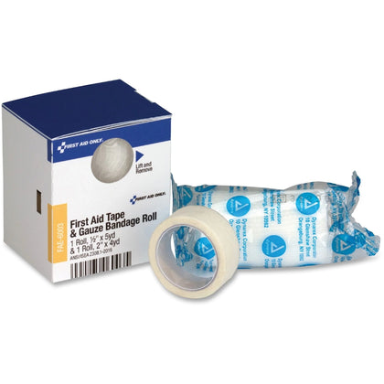 First Aid Only Gauze Bandage Roll - 2’’ x 12 ft - Blue - 1 - Bandages & Wraps