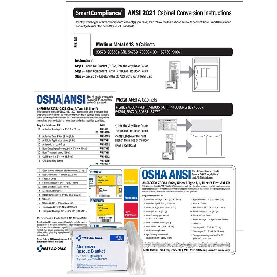 First Aid Only SmartCompliance 2021 Conversion Kit - Alternate-Image1
