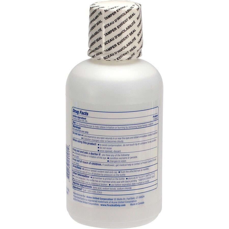 First Aid Only Sterile Ophthalmic Solution Eyewash - Rear