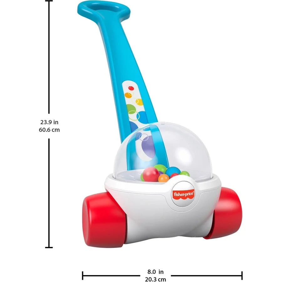 Fisher-Price Classic Corn Popper: Push Toy for 1-3 Year Olds in Blue - Learning Toys & Blocks