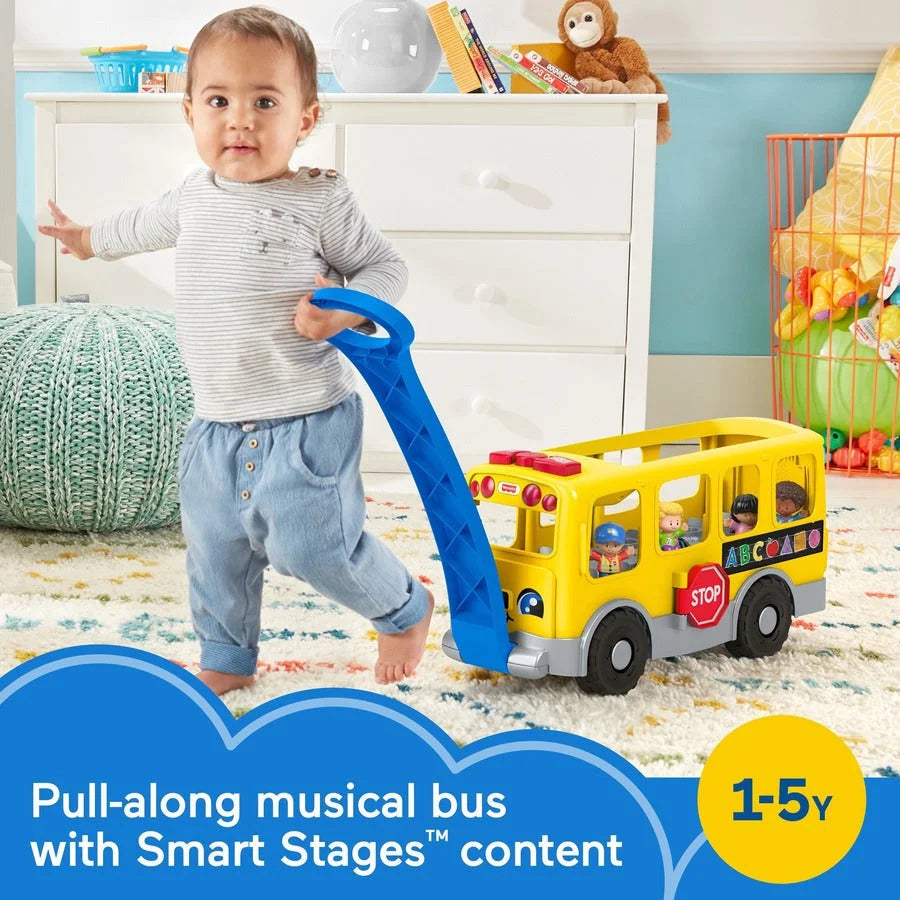 Fisher-Price Little People Big Yellow School Bus Musical Toy - Learning Toys & Blocks
