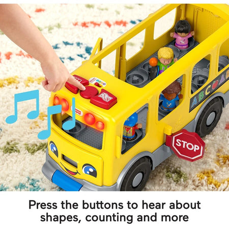 Fisher-Price Little People Big Yellow School Bus Musical Toy - Learning Toys & Blocks