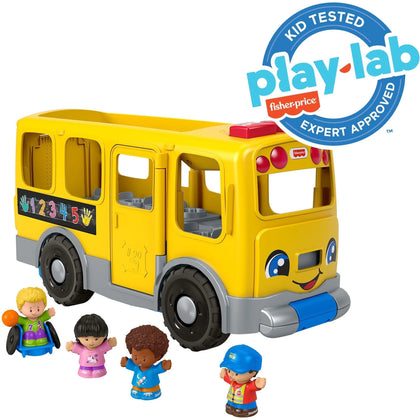Fisher-Price Little People Big Yellow School Bus Musical Toy - Learning Toys & Blocks