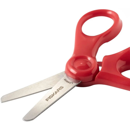 Fiskars 5’’ Blunt-tip Kids Scissors - Safe Red Blade - Kid