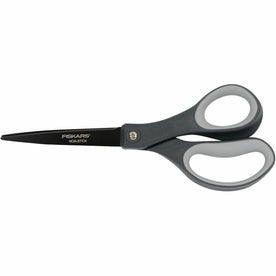 Fiskars 8’’ Non-stick Titanium Softgrip Scissors: Stainless Steel Straight Tip - Scissors