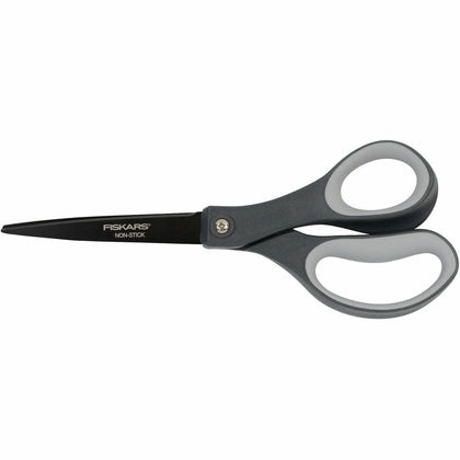 Fiskars 8’’ Non-stick Titanium Softgrip Scissors: Stainless Steel Straight Tip - Scissors