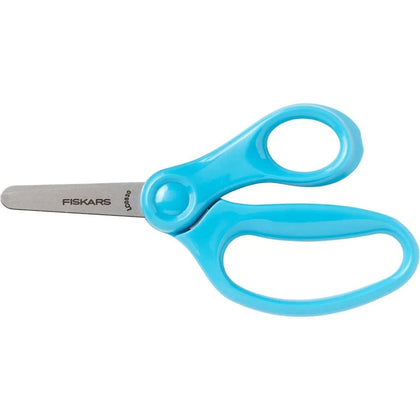 Fiskars Kids Scissors: 5’’ Blunt-tip Safety Edge Blade Turquoise - Kid Scissors