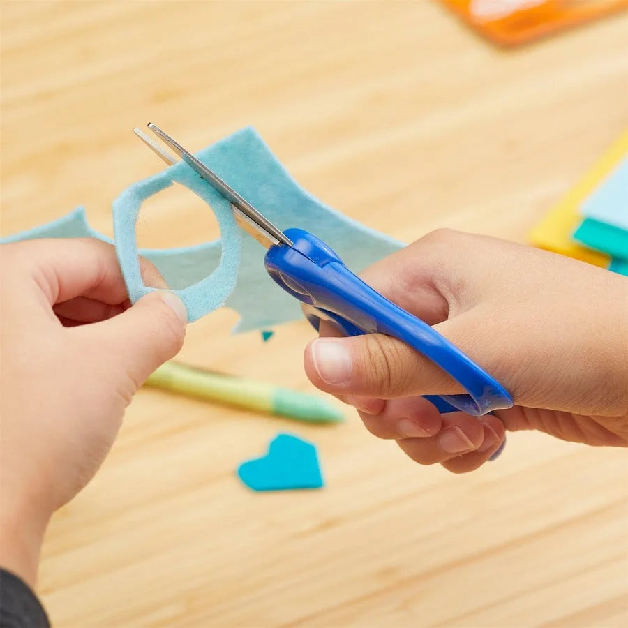 Fiskars Kids Scissors: 5’’ Pointed-tip Safety Blade - Blue - Kid Scissors