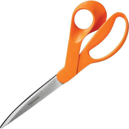 Fiskars Premier Heavy-Duty Scissors: 9’’ Bent Stainless Steel - Scissors