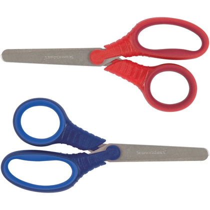 Fiskars Schoolworks 5’’ Kids Scissors: Left/Right Blunted Tip - 2/Pack - Kid Scissors