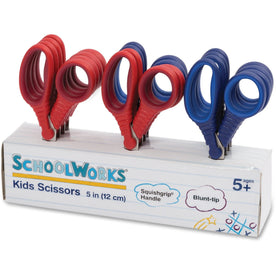 Fiskars Schoolworks Kids Scissors Classpack - 5’’ Blunted Tip - 12/Set - Kid