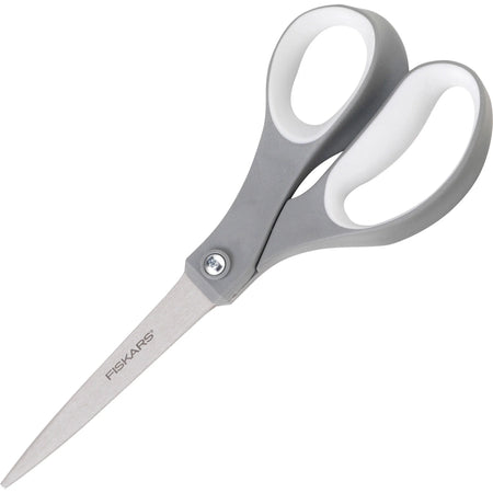 Fiskars Softgrip Scissors: 8’’ Stainless Steel Straight Tip Orange - Scissors
