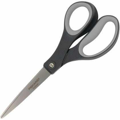 Fiskars Titanium Soft Grip Scissors: Nitride Blades - Gray (2-Pack) - Scissors