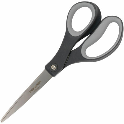 Fiskars Titanium Soft Grip Scissors: Nitride Blades - Gray (2-Pack) - Scissors