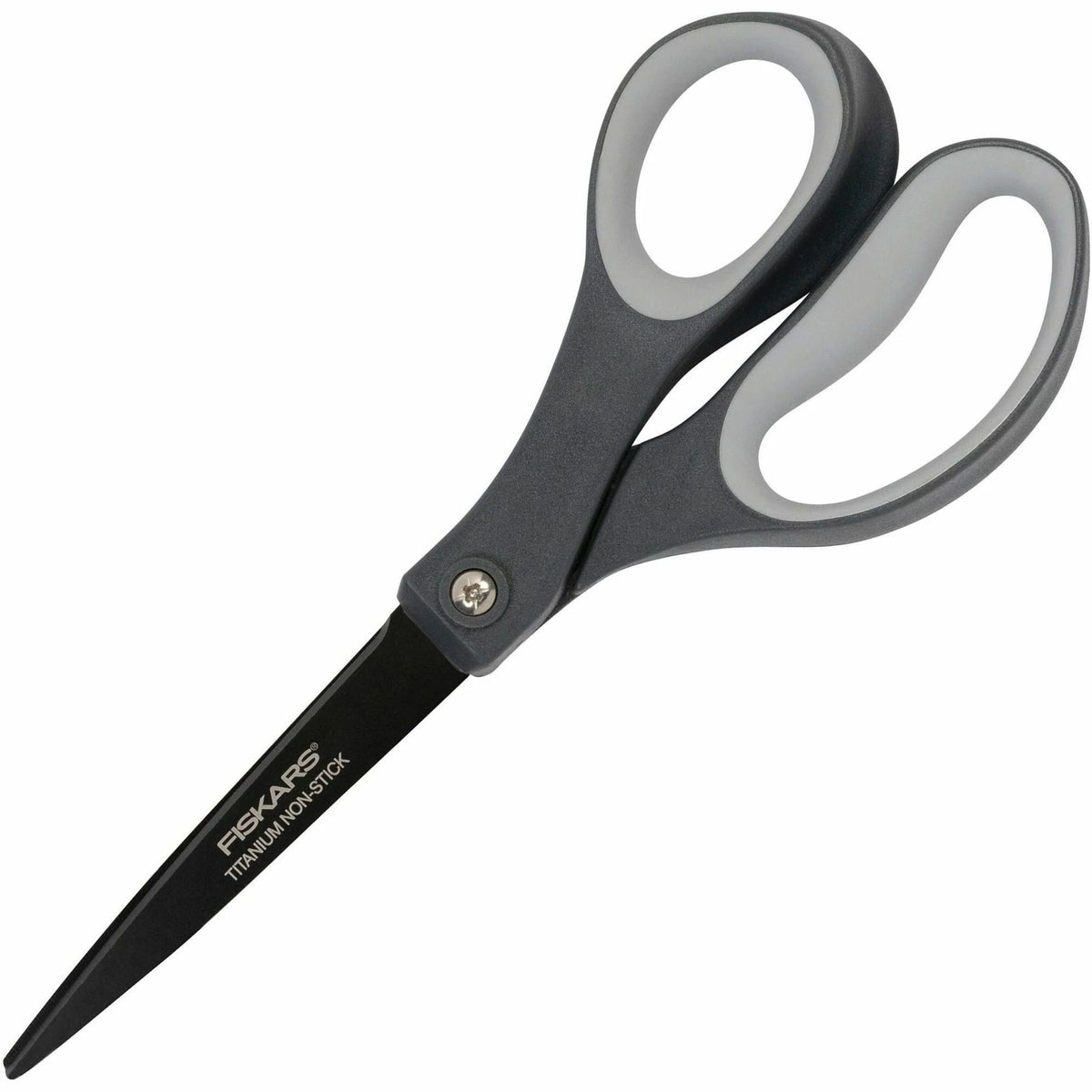 Fiskars Titanium Soft Grip Scissors: Non-stick Gray - 1 Each - Scissors