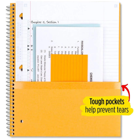 Five Star Notebook - 5 Subject(s) - 200 Sheets - Wire Bound - College Ruled Front Ruling - 3 Hole(s) - Letter