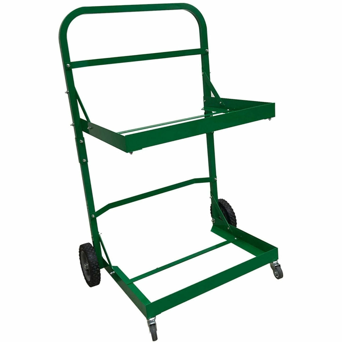 Five Star Products Recycling Cart for Bins - 220 lb Capacity - Aluminum Frame - Green - Hand Trucks & Dollies