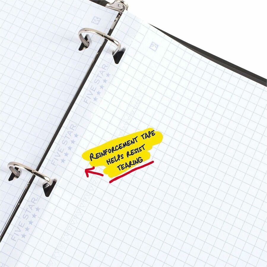 Five Star Reinforced Graph-Ruled Filler Paper - 80 Pages - Ruled Margin - Letter - 8 1/2’’ x 11’’ Sheet Size - White