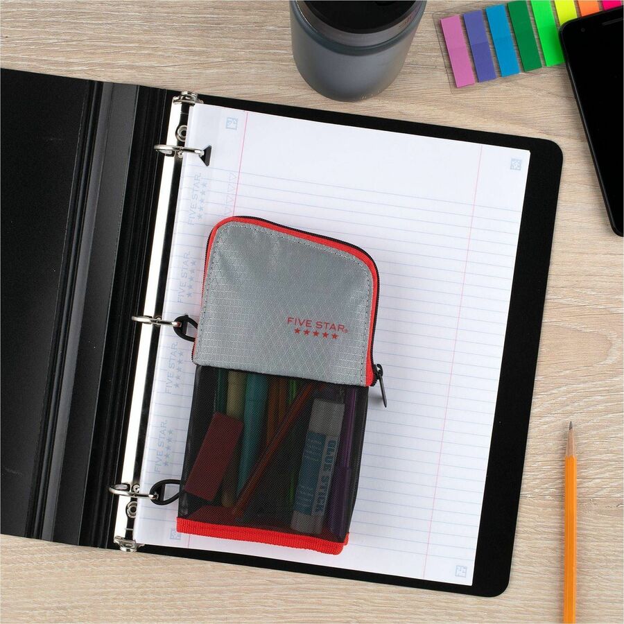 Five Star Stand 'N Store Carrying Case (Pouch) Pencil, Accessories - Assorted - Alternate-Image4