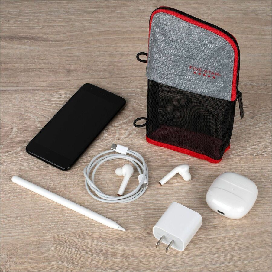 Five Star Stand 'N Store Carrying Case (Pouch) Pencil, Accessories - Assorted - Alternate-Image5