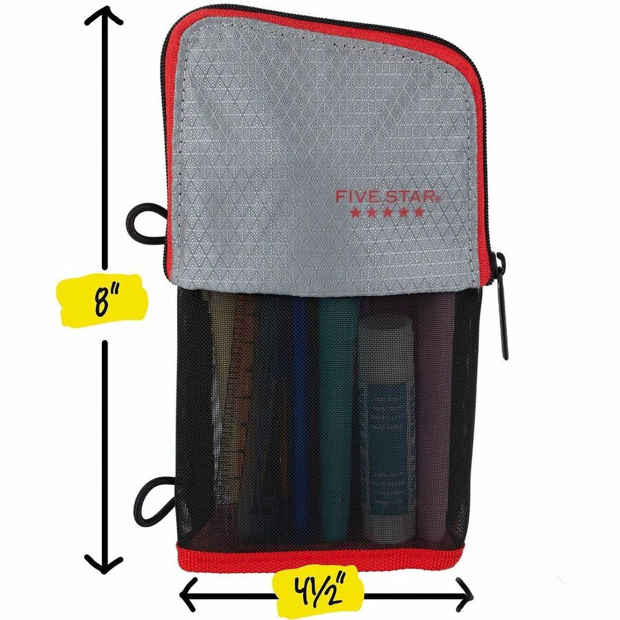 Five Star Stand 'N Store Carrying Case (Pouch) Pencil, Accessories - Assorted - Alternate-Image6