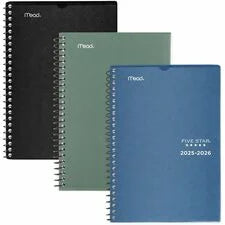 Five Star Student Academic Planner Small 8.5’’ x 5.5’’ Jul–Jun Weekly & Monthly Double-Page Layout Wire-Bound