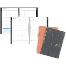 Five Star Style Planner Small 8.5’’ x 5.5’’ Jul–Jun Weekly & Monthly Double-Page Layout Wire-Bound Multi-Color Durable