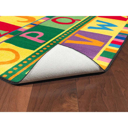 Flagship Carpets ABC Tapestry Rug - Easy Care Floor - 96’’ x 60’’ - Multicolor - Rugs & Mats