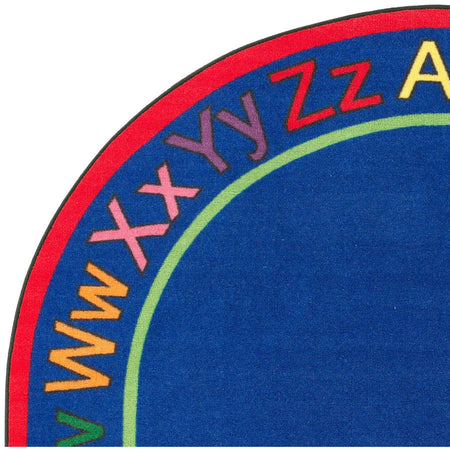 Flagship Carpets ABCs Oval Rug - 12ft x 90’’ - Multicolor Nylon - Rugs & Mats