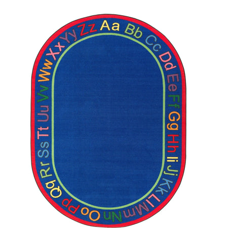Flagship Carpets ABCs Oval Rug - Multicolor Nylon - 8.33’’ x 5.83’’ - Rugs & Mats