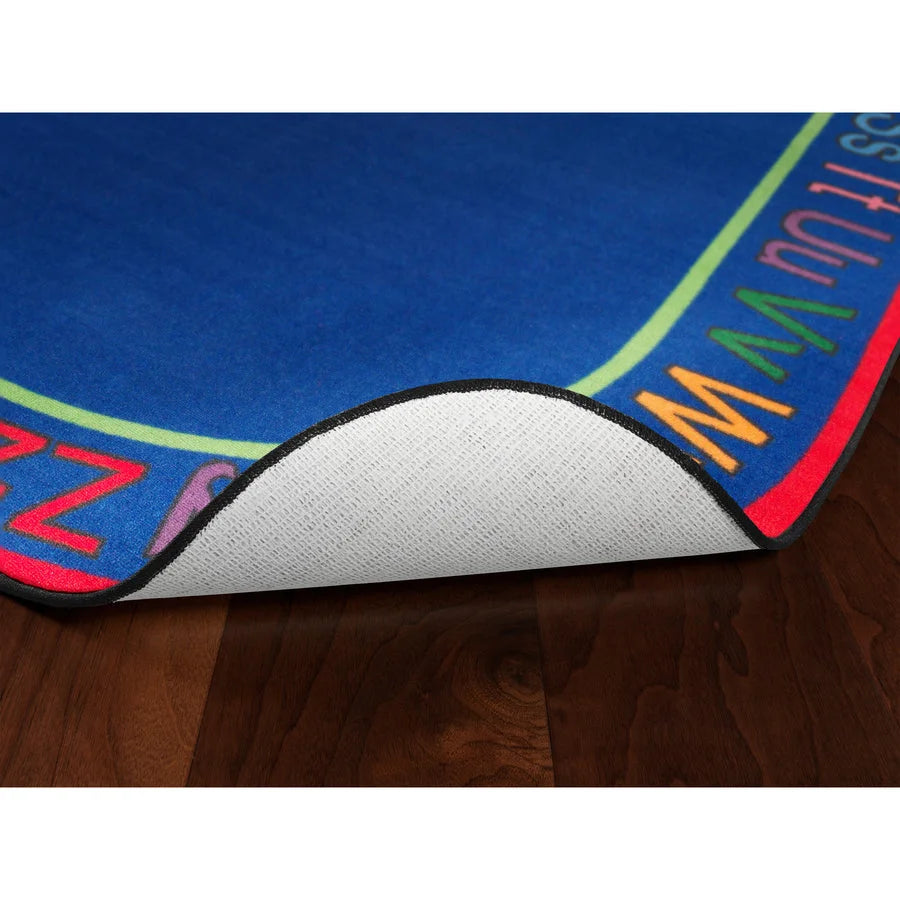 Flagship Carpets ABCs Oval Rug - Multicolor Nylon - 8.33’’ x 5.83’’ - Rugs & Mats