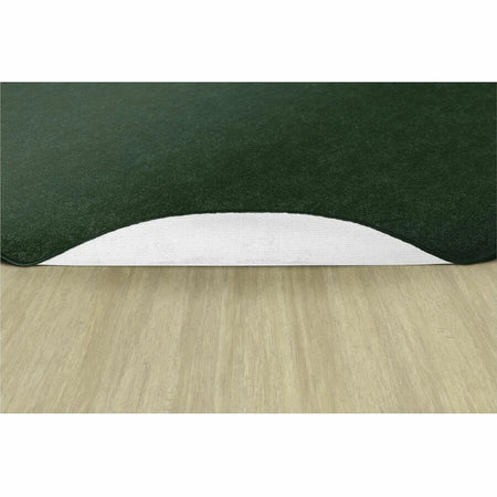 Flagship Carpets Amerisoft Emerald Green Oval Rug - 12ft x 90’’ - Nylon/Polyester - Rugs & Mats