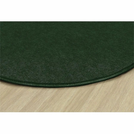 Flagship Carpets Amerisoft Emerald Green Oval Rug - 12ft x 90’’ - Nylon/Polyester - Rugs & Mats