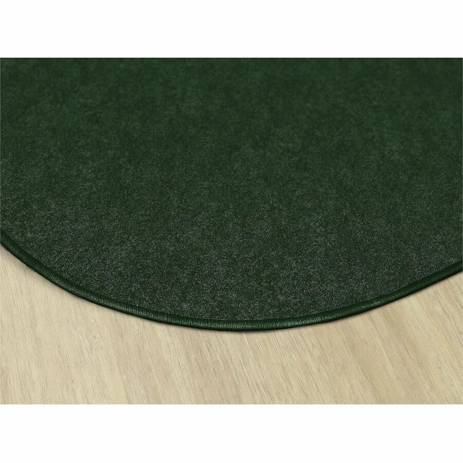 Flagship Carpets Amerisoft Emerald Green Oval Rug - 12ft x 90’’ - Nylon/Polyester - Rugs & Mats
