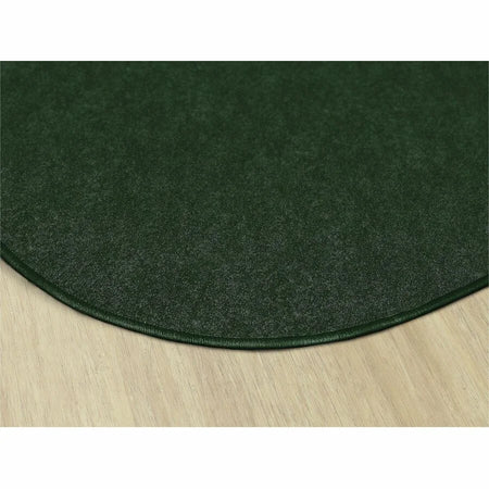 Flagship Carpets Amerisoft Emerald Green Oval Rug - 12ft x 90’’ - Nylon/Polyester - Rugs & Mats