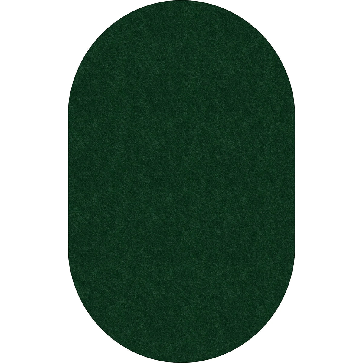 Flagship Carpets Amerisoft Emerald Green Oval Rug - 12ft x 90’’ - Nylon/Polyester - Rugs & Mats