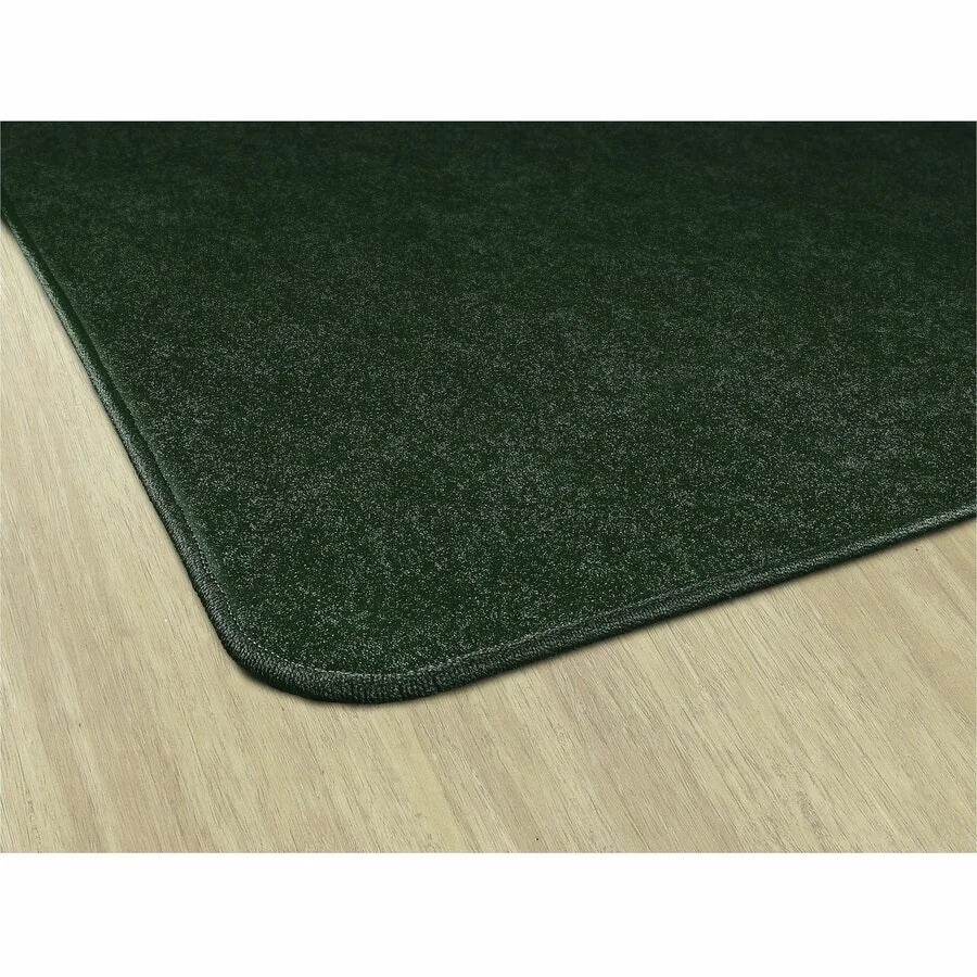 Flagship Carpets Amerisoft Emerald Green Rug - 48’’x72’’ Rectangle - Soft Polyester/Nylon - Rugs & Mats