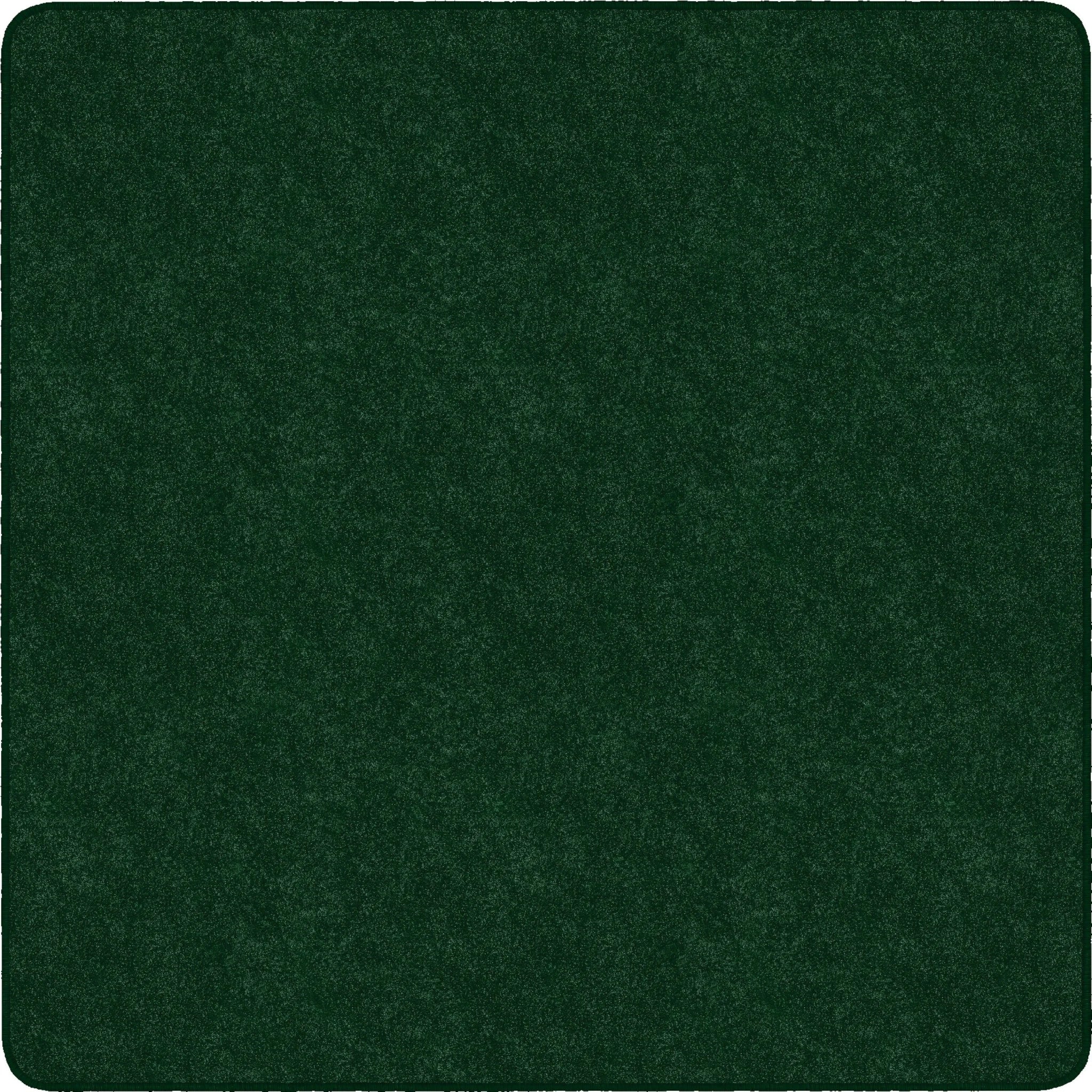 Flagship Carpets Amerisoft Emerald Green Square Rug - 72’’x72’’ - Polyester/Nylon - Rugs & Mats