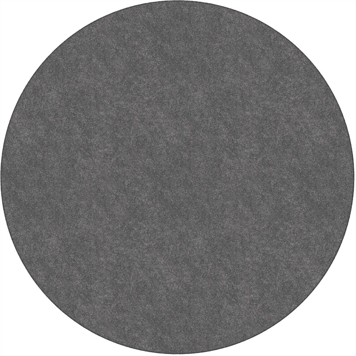 Flagship Carpets Amerisoft Gray Round Rug - 72’’ Diameter - Nylon & Polyester - Rugs Mats