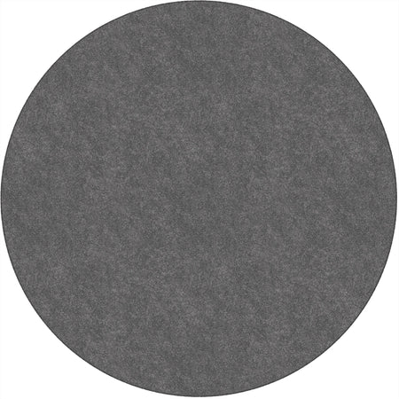 Flagship Carpets Amerisoft Gray Round Rug - 72’’ Diameter - Nylon & Polyester - Rugs Mats