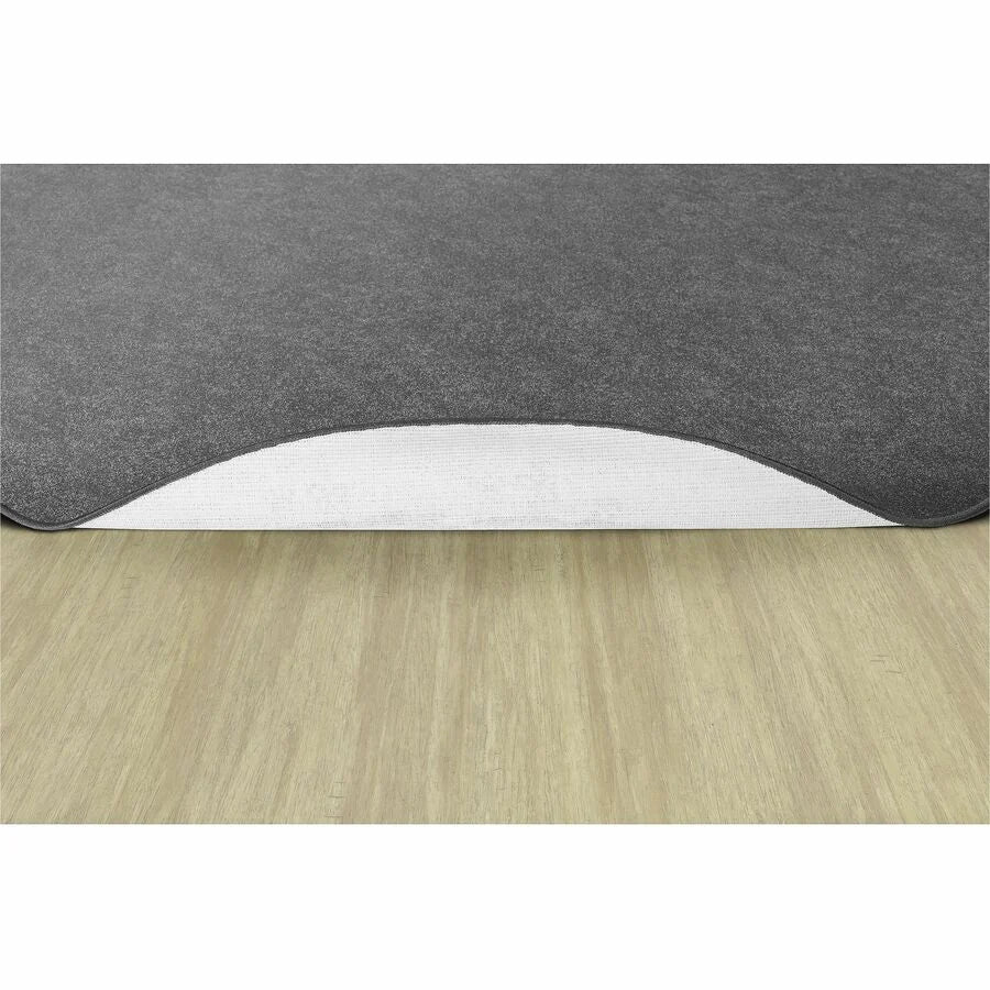 Flagship Carpets Amerisoft Gray Round Rug - 72’’ Diameter - Nylon & Polyester - Rugs Mats