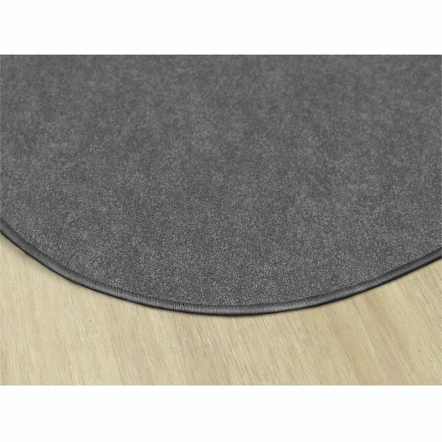Flagship Carpets Amerisoft Gray Round Rug - 72’’ Diameter - Nylon & Polyester - Rugs Mats