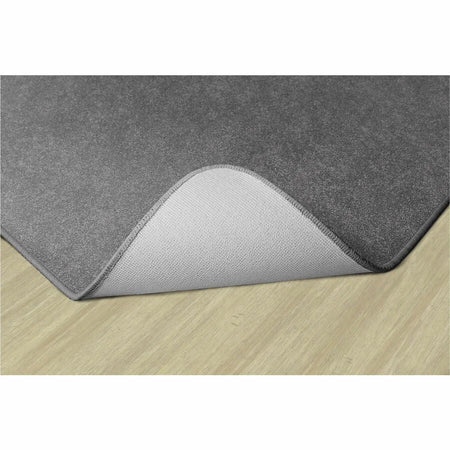 Flagship Carpets Amerisoft Gray Rug - 48x72 Rectangle - Soft Polyester/Nylon - Rugs & Mats
