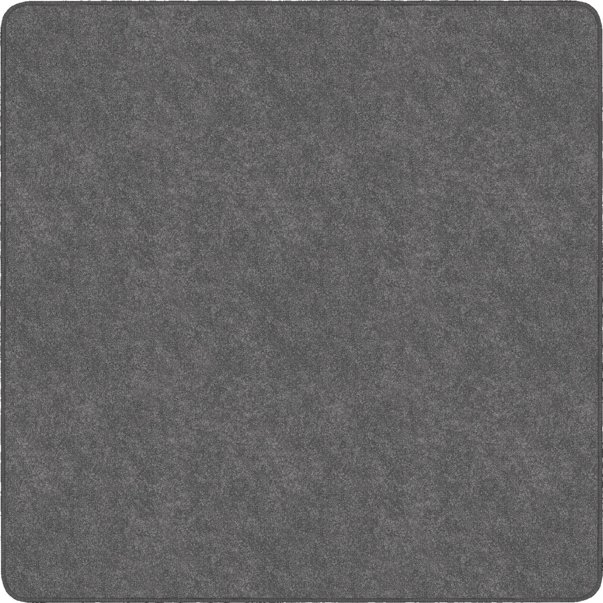 Flagship Carpets Amerisoft Gray Square Rug - 72x72’’ Polyester - Rugs & Mats