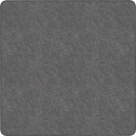 Flagship Carpets Amerisoft Gray Square Rug - 72x72’’ Polyester - Rugs & Mats